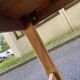 Renovated 1960s oak farmhouse dining table