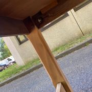 Table à manger de ferme rénovée en chêne des années 60