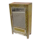 Buffet vintage miroir ancien meuble teck art deco patine verte d'origine