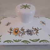 Apothecary pot "Rosemary" in faience of Moustiers