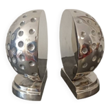 Chrome golf ball bookend