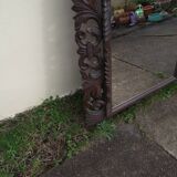 Louis XIII-style carved oak mirror - 129x88cm