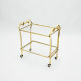 Wheeled service gilded iron glass Ramsay 1940