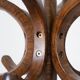 Baumann swivel parrot coat rack, dark wood.