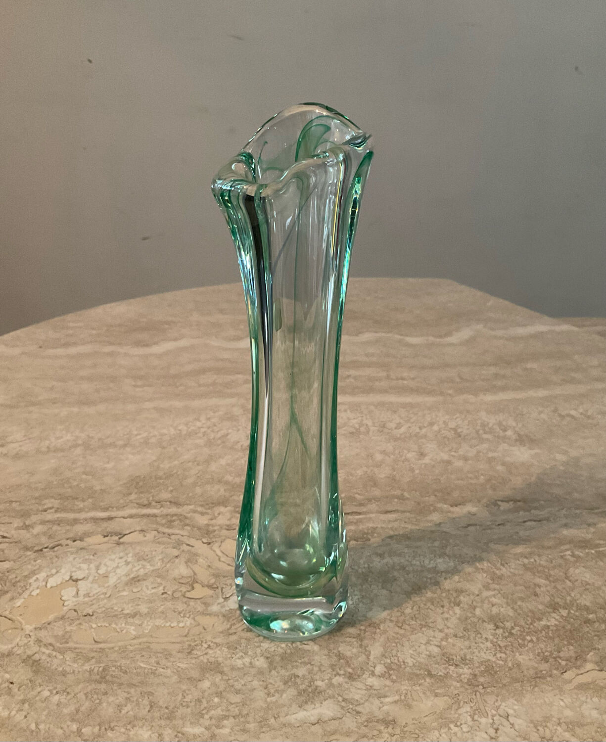 Vintage crystal-Holland soliflore vase