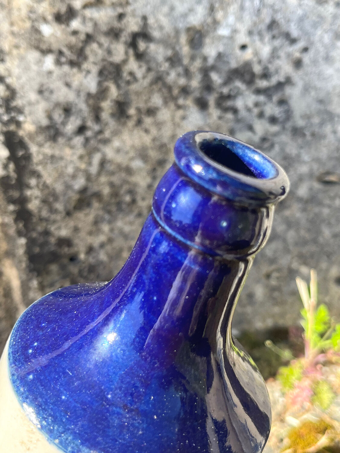 French stoneware grapefruit sparkling drink bottles