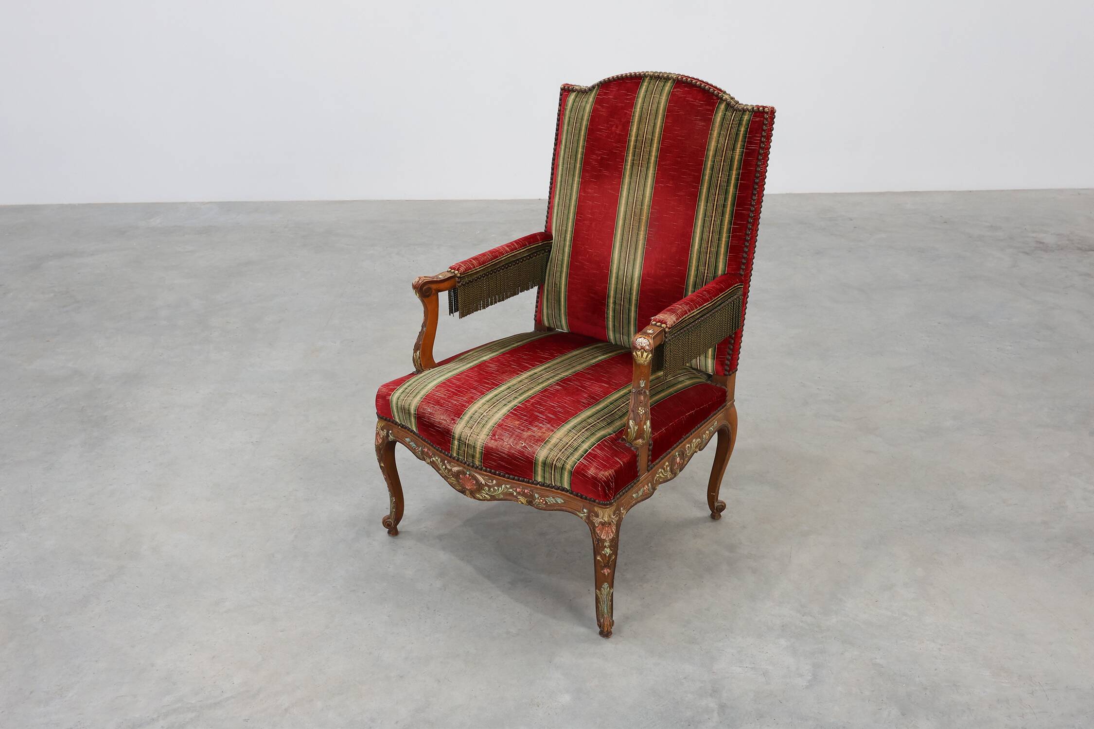 Fauteuil en chêne Louis XIV, France, 19e siècle