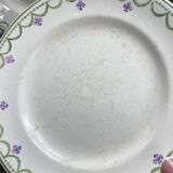 Iron clay dishes, Longwy, Violetta collection