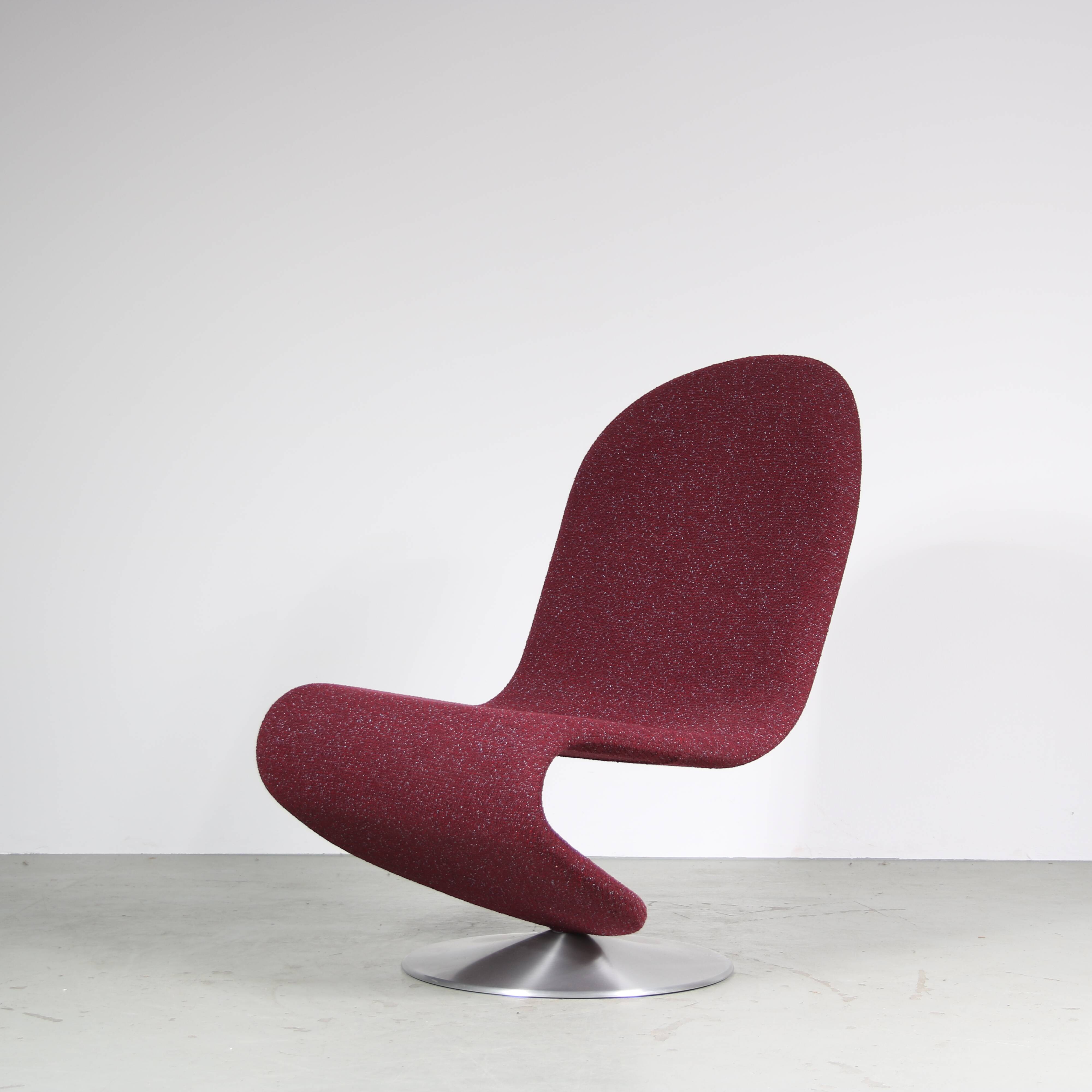 2020 edition of the 1970s 1-2-3 chair by Verner Panton for VerPan, Denmark