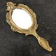 Brass hand mirror