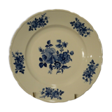 Porcelain dish Bavaria decoration flowers pink cobalt blue