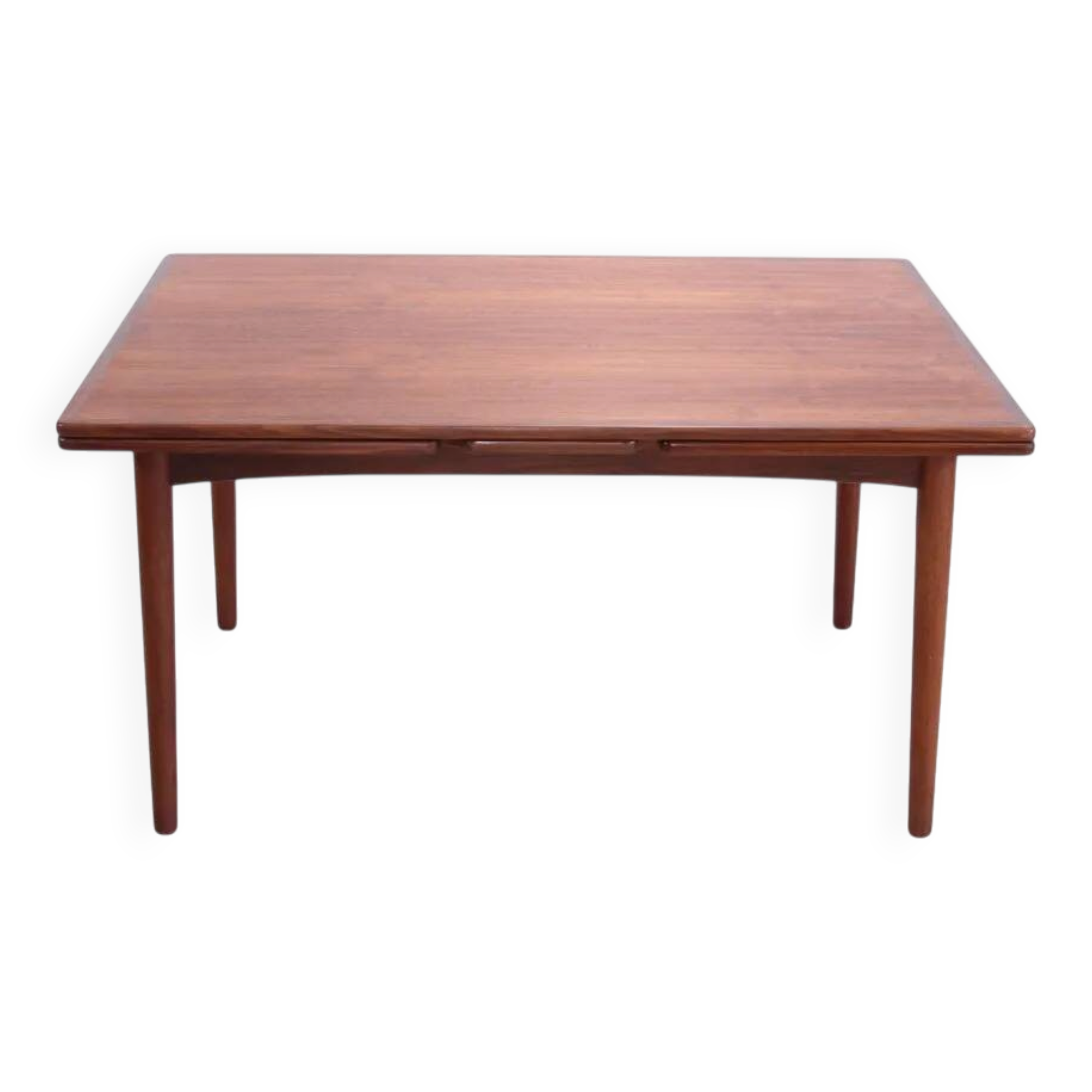 Vintage teak rectangular extendable dining table