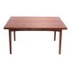 Vintage teak rectangular extendable dining table