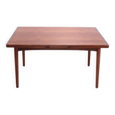 Vintage teak rectangular extendable dining table
