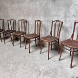 Set of 6 vintage bistro chairs