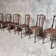 Série de 6 chaises bistrot vintage