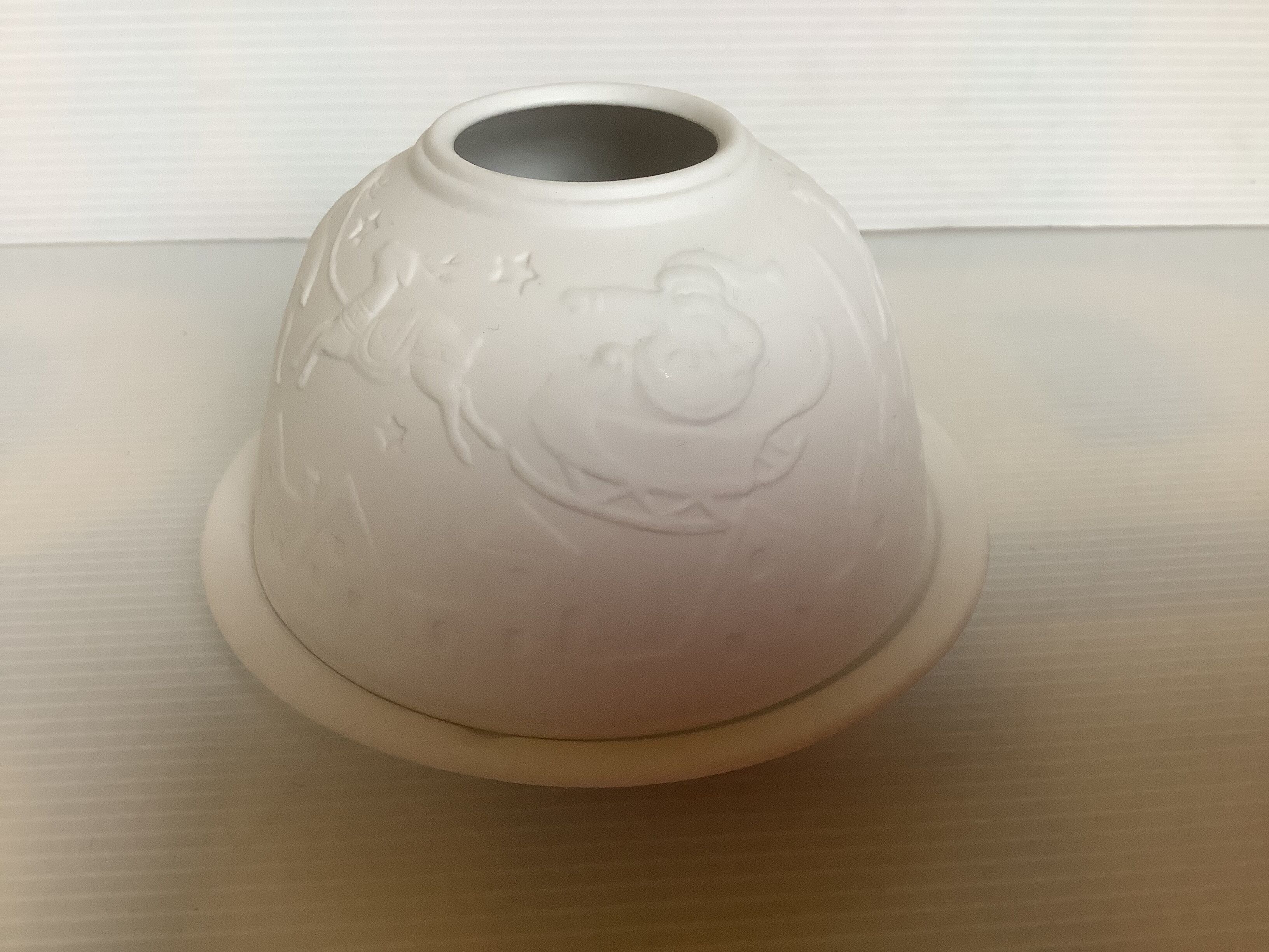 Pair of Christmas candle holders