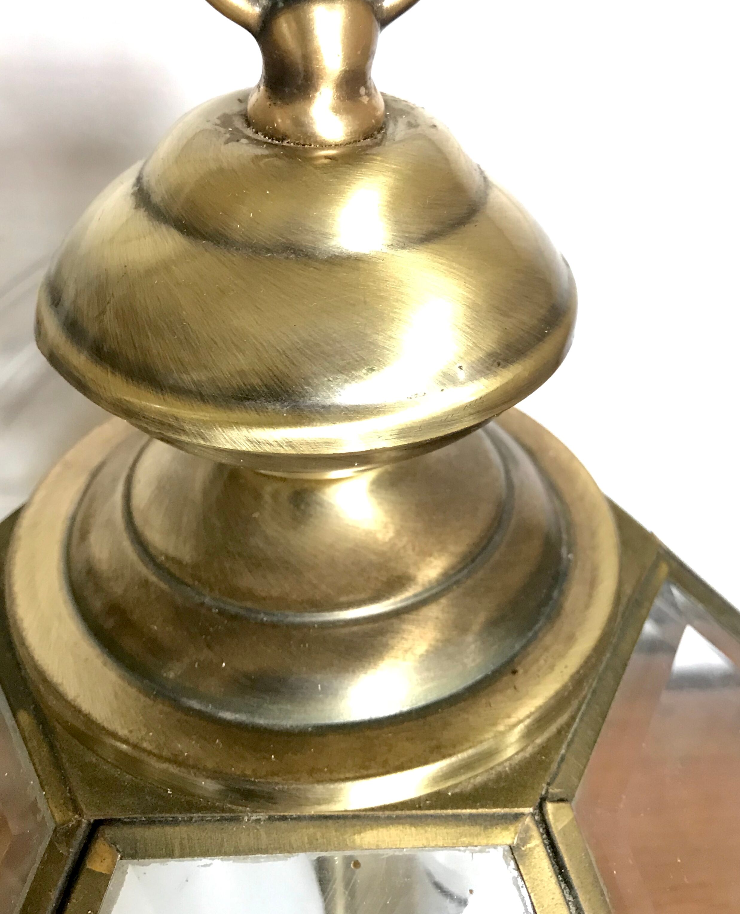 Vintage brass vestibule lantern