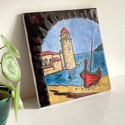 Vintage handmade ceramic illustration