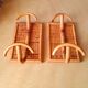 1960s rattan wall hook