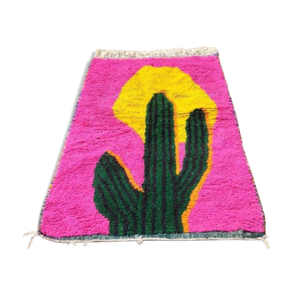 Handwoven Moroccan pure wool rug, size 150 x 250 cm