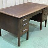 60s English flat desk in oak