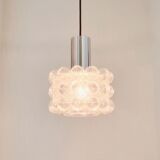 Mid-century modern bubble glass pendant/ceiling lamp by helena tynell for limburg, germany, 1960s