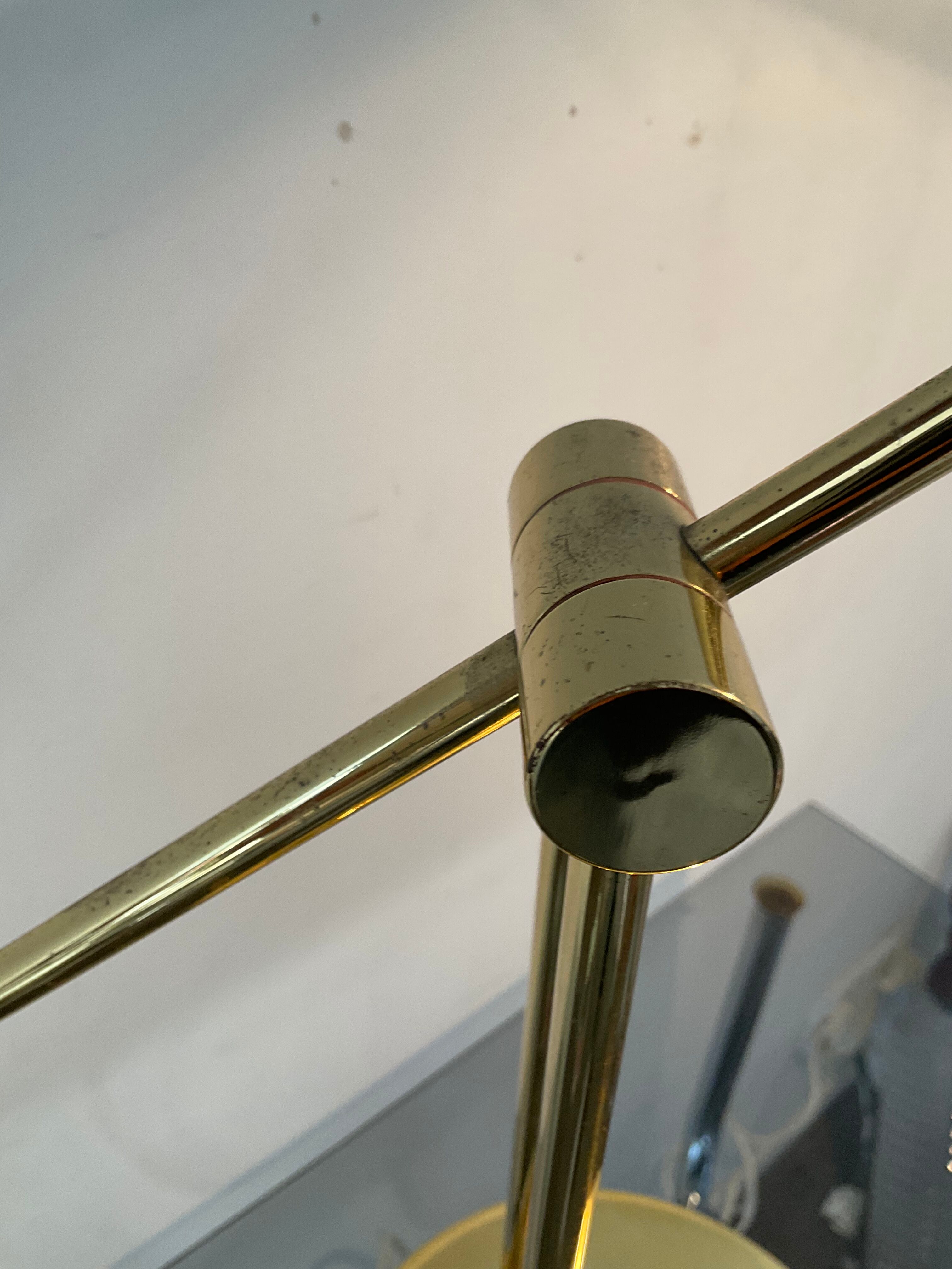 Articulated lamp Deknudt brass, 70s
