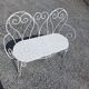 Wrought iron garden bench