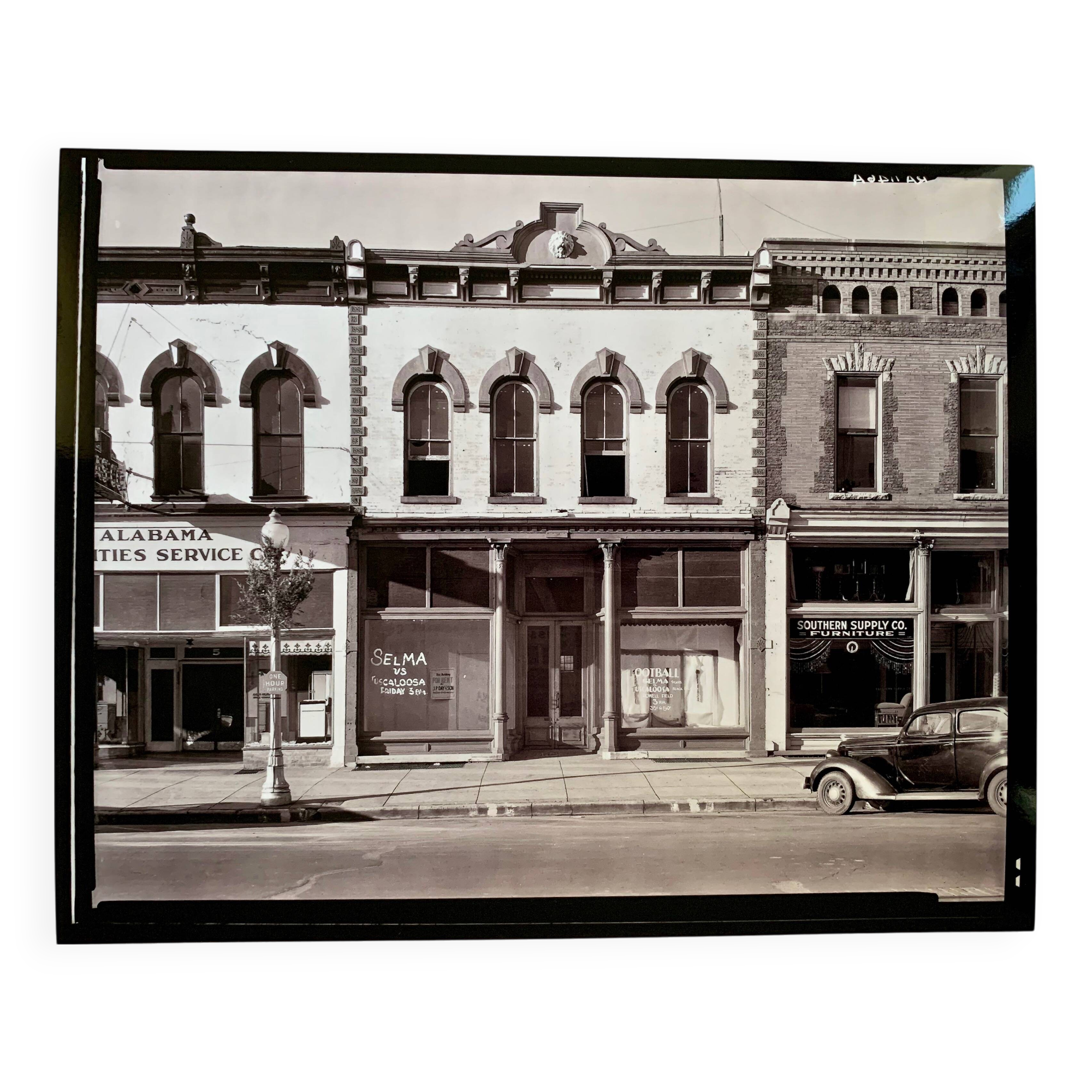 Black and White Fine Art Photography – Walker Evans, Main Street Block, Selma