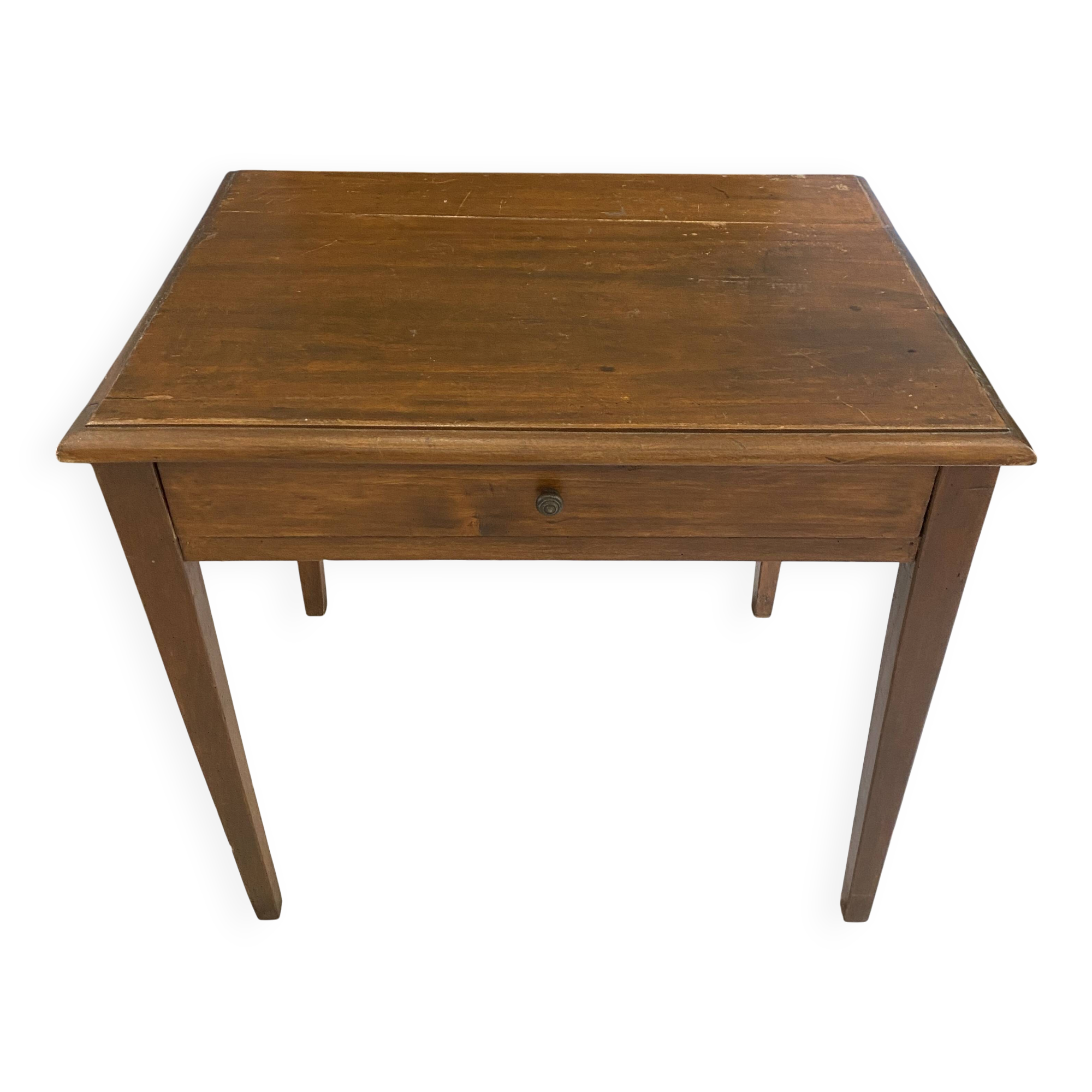 Desk with a large solid oak drawer from 1950, 78x58cm.