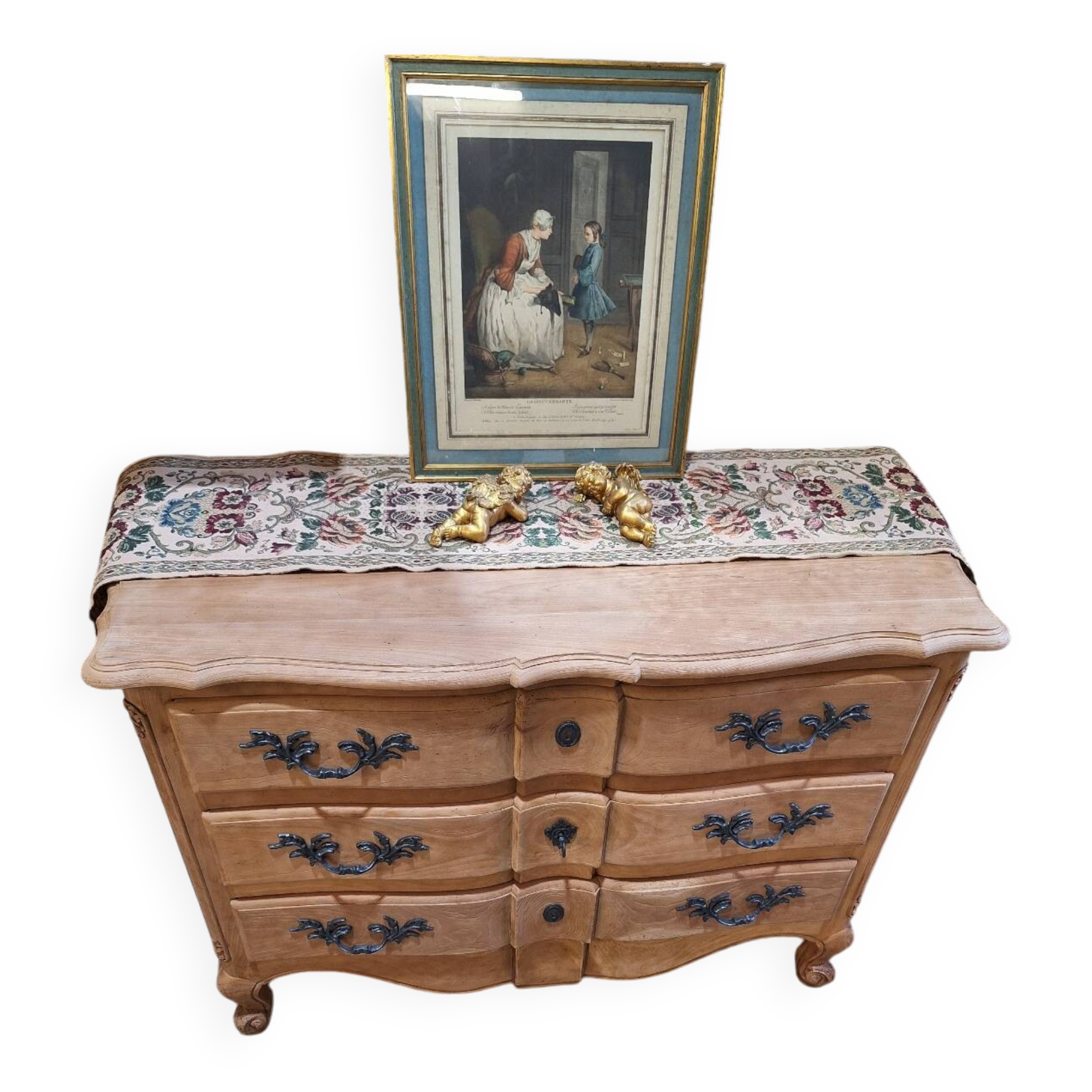 Solid cherry chest of drawers