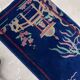 Ancient chinese carpet art deco handmade 64cm x 120cm 1920s