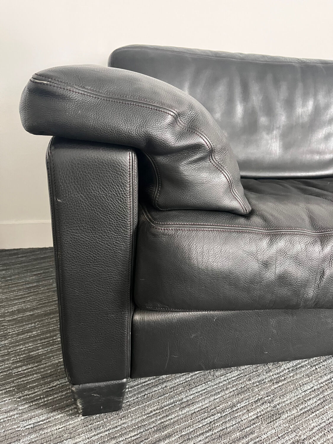 Canapé cuir Ds17-123 De Sede ( designer Antonio Citterio)