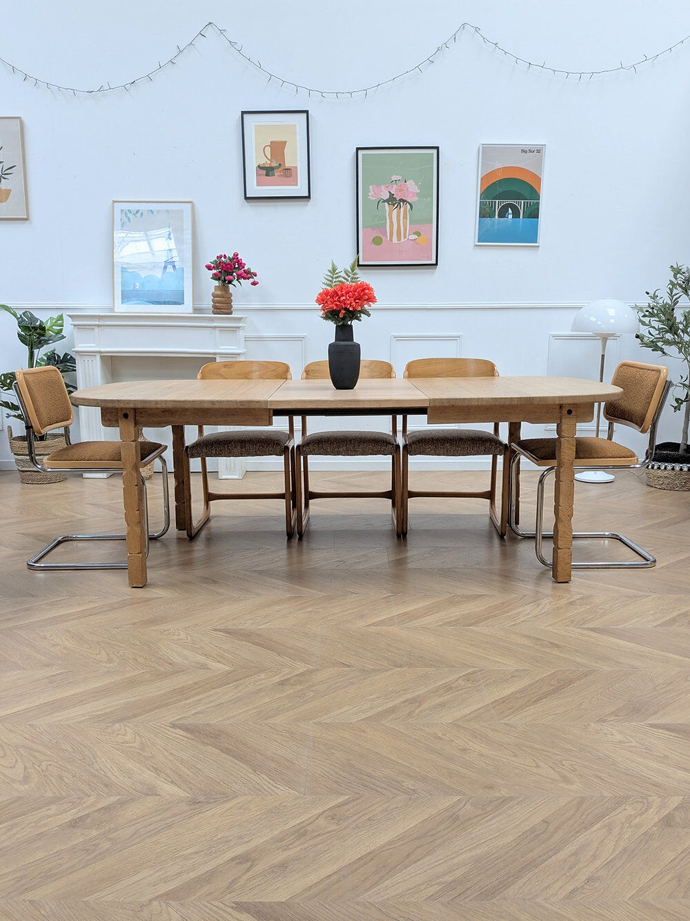 Table à manger en chêne