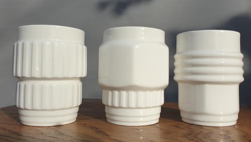 Set 3 porcelain mugs by Seletti and Diesel Industry