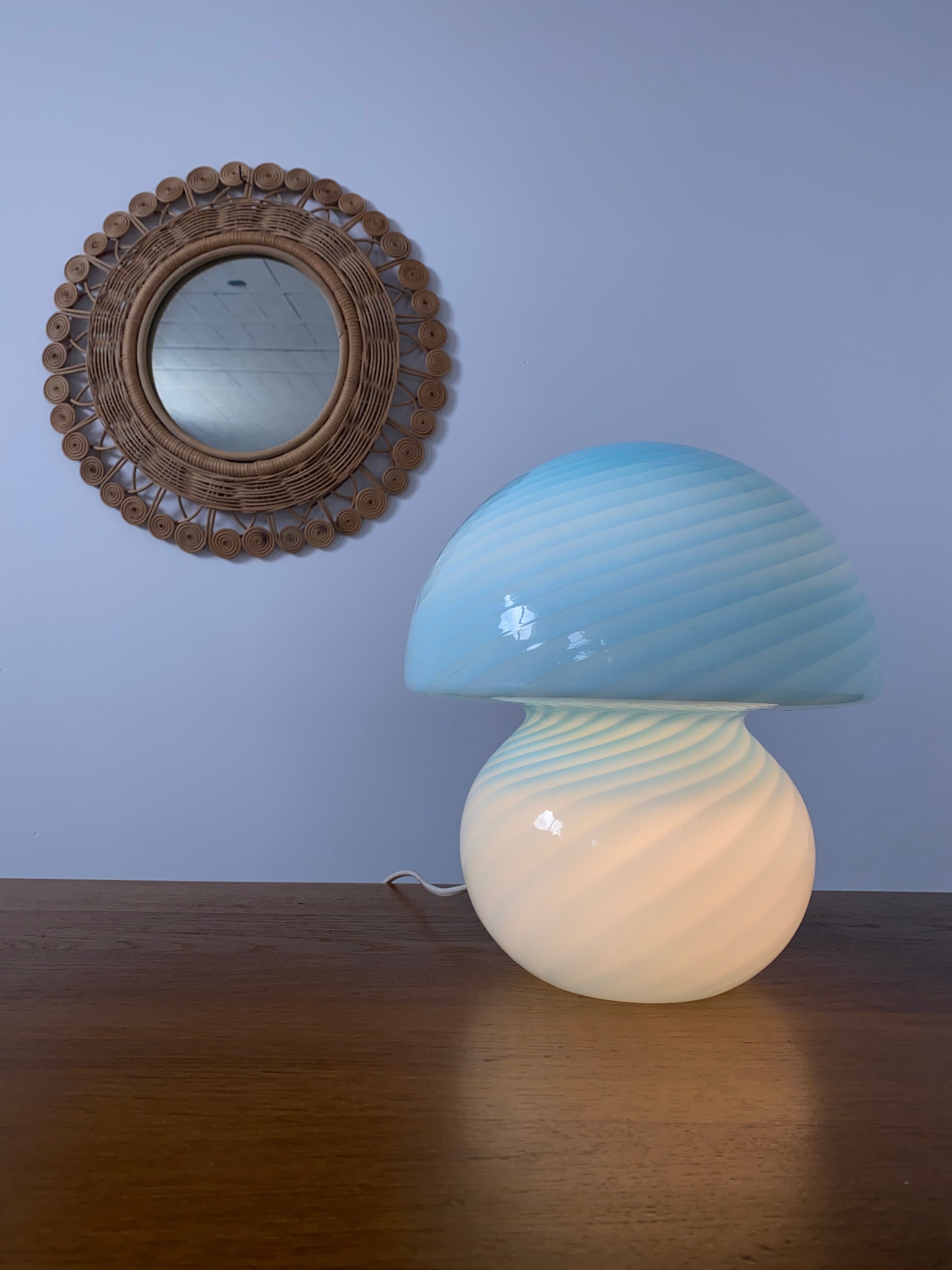 Mushroom lamp Vetri MURANO vintage 1960 mushroom
