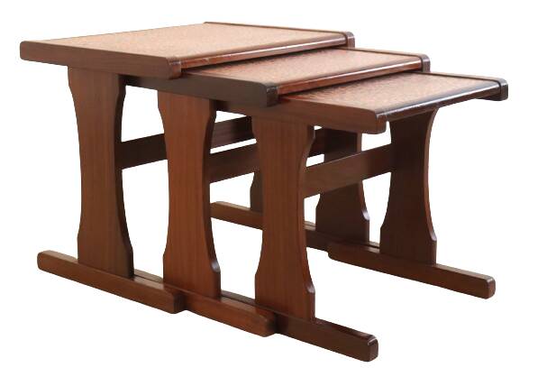 mid century  Copper nesting tables 'Birstall'