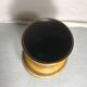 Old Beige Ceramic Vase - Black Drawings - Interior Marron Germany Vintage