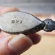 10 vintage name holders / bird knives silea in metal