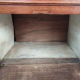 Old Chiffonier Bedside Table White Marble Top