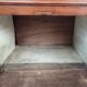 Old Chiffonier Bedside Table White Marble Top