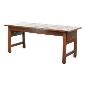 Table de ferme française antique pour 4/6 personnes du XVIIIe siècle