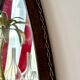 Italian solid teak mirror, 1960
