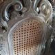 Set of 6 antique Louis XV style chairs – caned & cerused finish