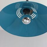 Post-modern suspension lamp Memphis metal & plastic design Brilliant 1980s