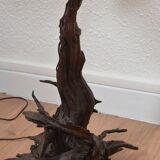 Lampe pieds racine brutaliste