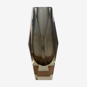 Vase en verre de Murano Sommerso années 60