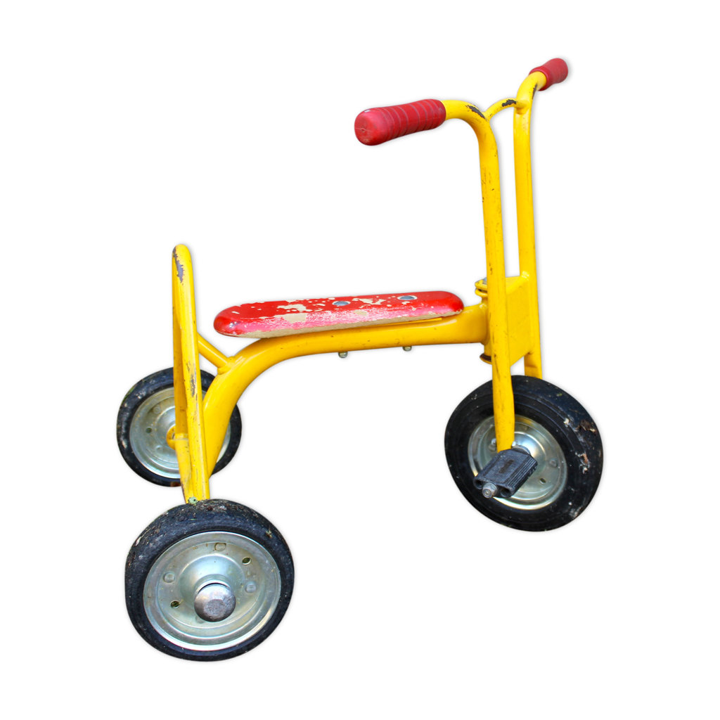 Tricycle vintage d'école métal Selency