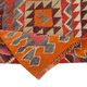 Turkish Handwoven Vintage Herki Kilim 105 cm x 336 cm